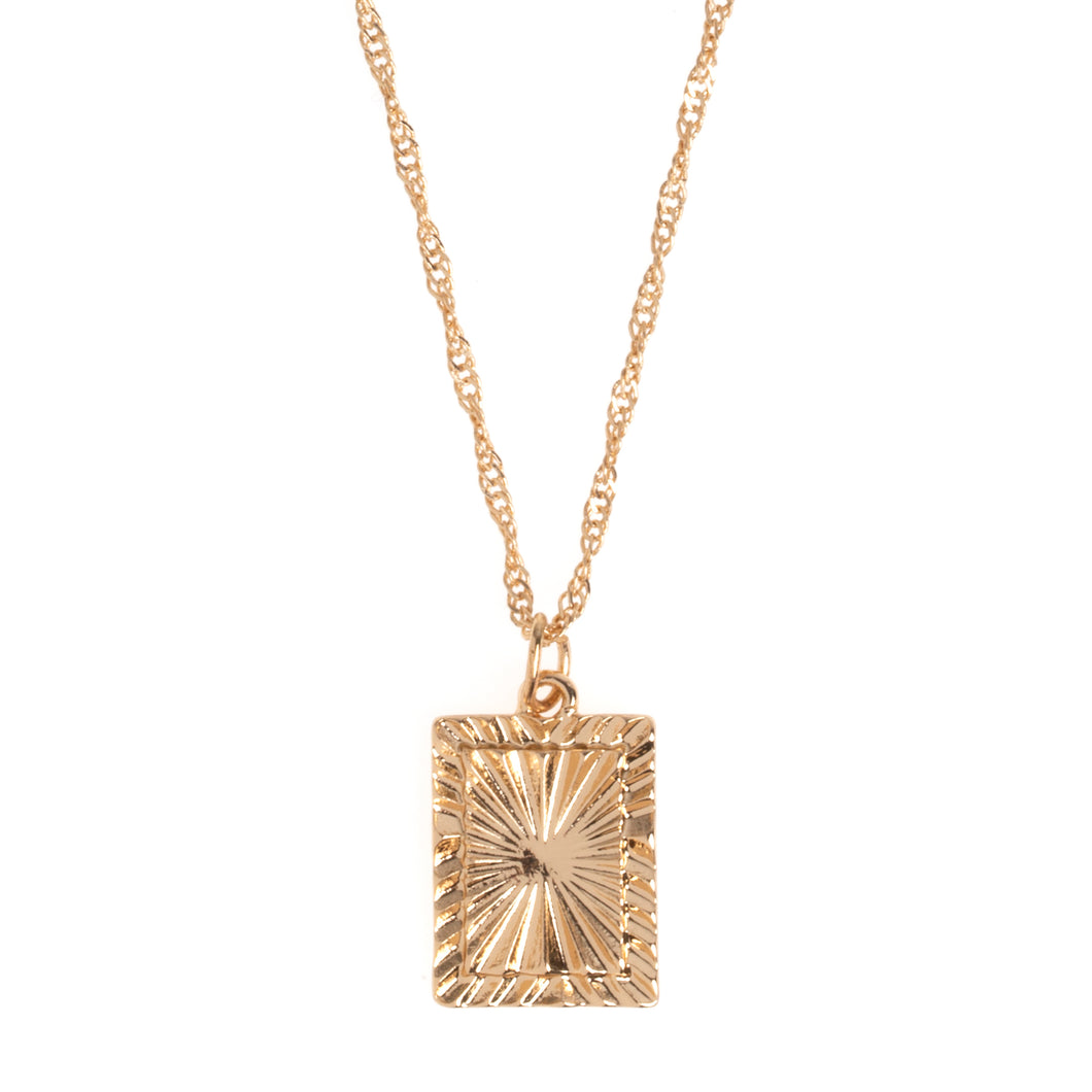 LANA - RAY Square plate necklace