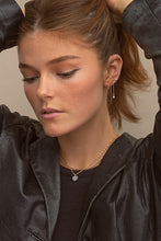 Load image into Gallery viewer, LEAH - CRYSTAL LEAF PINK stud earrings
