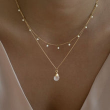 Load image into Gallery viewer, Gold Dipped Clear Quartz Necklace
