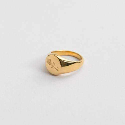 Rose Signet Ring